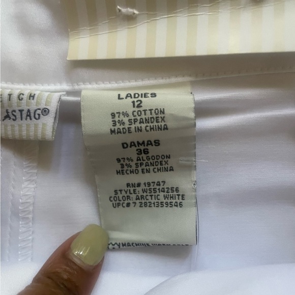 White Women’s Casual Tennis-Core, Athletic Wear, Sporty Skort (Size 12) - Picture 6 of 13